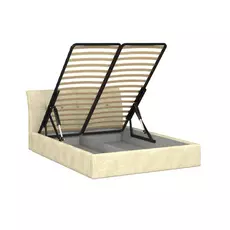 Кровать инуа 160х200 бежевого цвета с подъемным механизмом