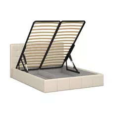 Кровать инуа 160х200 бежевого цвета с подъемным механизмом