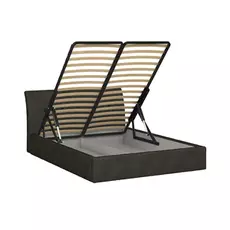 Кровать инуа 160х200 черного цвета с подъемным механизмом