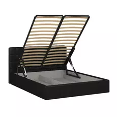 Кровать инуа 160х200 черного цвета с подъемным механизмом