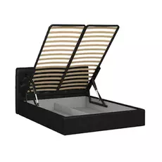 Кровать инуа 160х200 черного цвета с подъемным механизмом