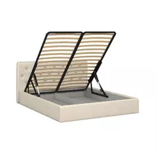 Кровать инуа 180х200 бежевого цвета с подъемным механизмом