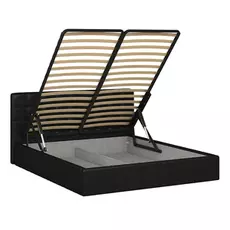 Кровать инуа 180х200 черного цвета с подъемным механизмом