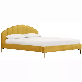 Кровать Isabella Platform желтого цвета 180x200