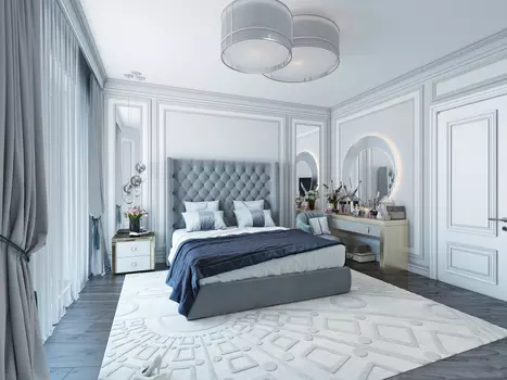 Кровать Jackie King велюр бирюзовый 200х200