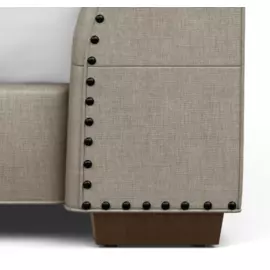 Кровать Kayla серого цвета 160х200