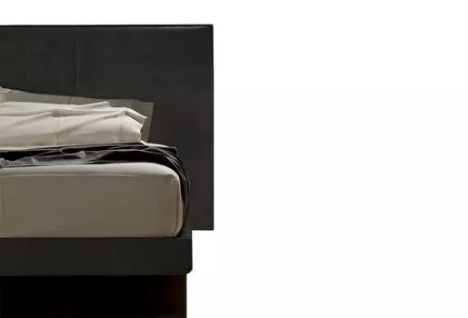 Кровать Knoff Grande тёмно-серый 180х200