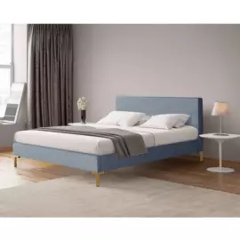 Кровать Landy Blue синего цвета 160х200