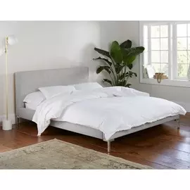 Кровать Landy светло-серого цвета 140х200