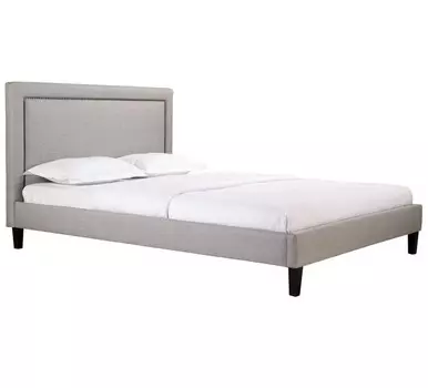 Кровать Laval Upholstered серого цвета 160х200