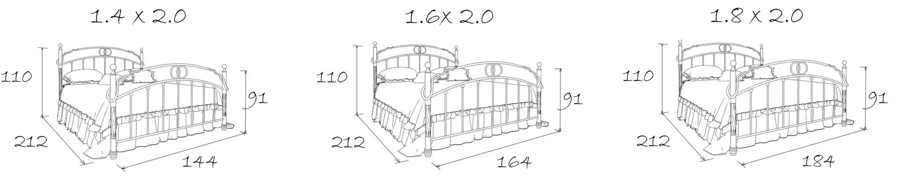 Кровать лофт ринальди 1.6 160х200