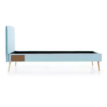 Кровать Lydia голубого цвета 90х190