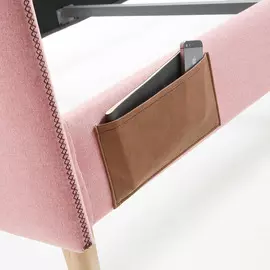 Кровать Lydia розового цвета 90х190