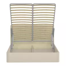 Кровать магна 140х200 с бежевым изголовьем и подъемным механизмом