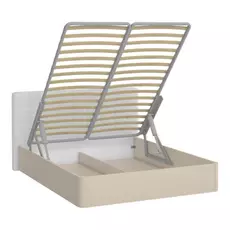 Кровать магна 140х200 с изголовьем молочного цвета и подъемным механизмом