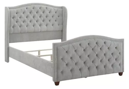 Кровать Marcella серый велюр 160х200