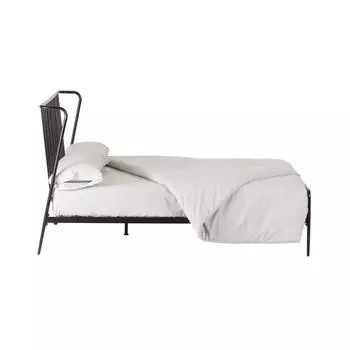 Кровать Narlu графитового цвета 160x200