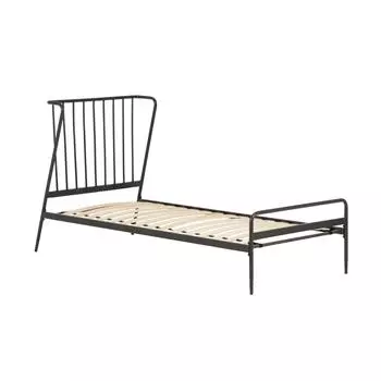 Кровать Narlu графитового цвета 90x200