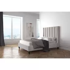 Кровать Odina серого цвета 180х200