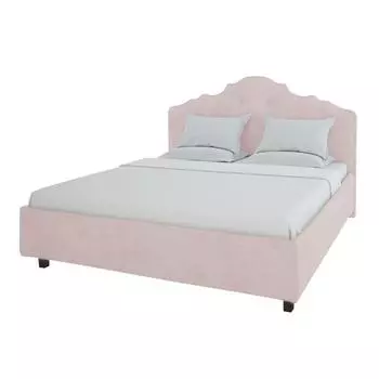 Кровать Palace 180x200 см велюр пыльная роза