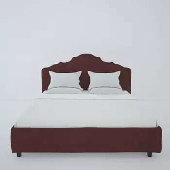 Кровать Palace велюр коричневый 180x200