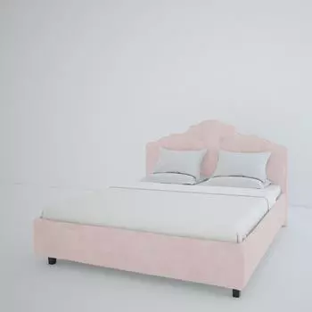Кровать Palace велюр пыльная роза 160x200