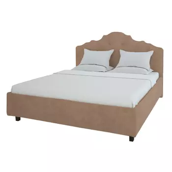 Кровать Palace велюр серо-коричневый 160x200