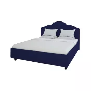Кровать Palace велюр синий 200x200