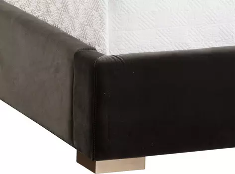Кровать Persius King черного цвета 180х200