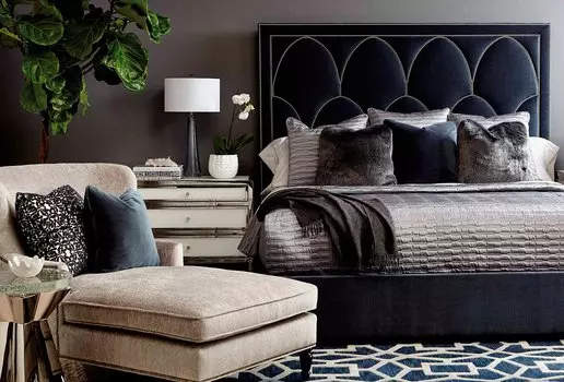 Кровать Petals Queen ментолового цвета 180х200