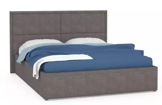 Кровать прага серо-коричневого цвета 160х200