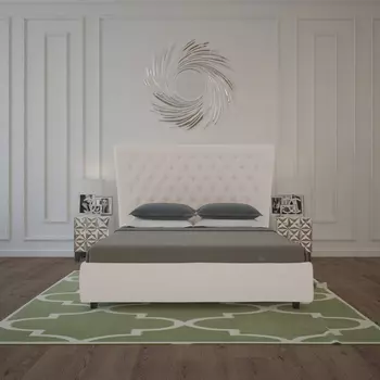 Кровать Quicksand серо-коричневого цвета 140х200