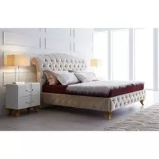 Кровать Rimini светло-бежевого цвета 180х200 см