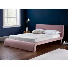 Кровать Roma розового цвета 200х200 с подъёмным механизмом