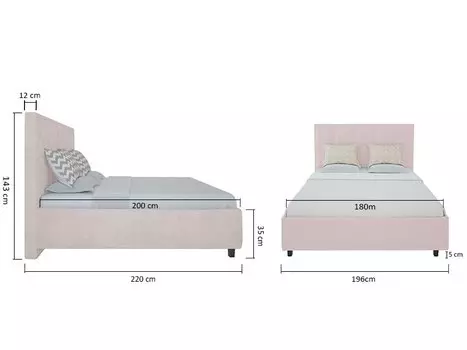 Кровать "Royal Black" 180х200