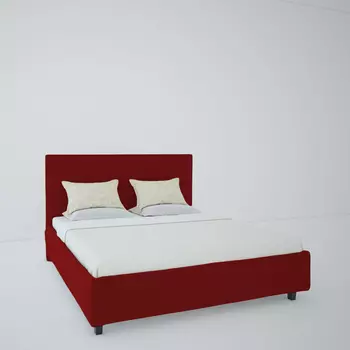 Кровать Royal Black велюр красный 140х200