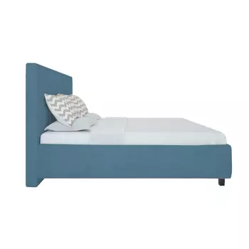 Кровать Royal Black велюр морская волна 140х200