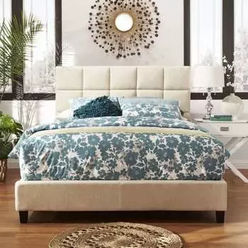 Кровать Shining Modern светло-серого цвета 180х200