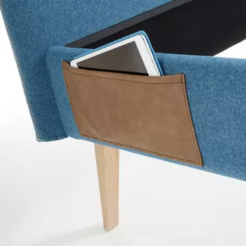 Кровать синяя Julia Grup Lydia 150х190