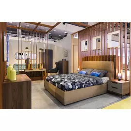 Кровать сканди жемчужно-белый 160х200