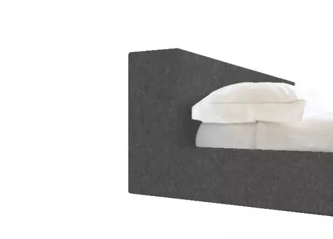 Кровать Squaring Basso серый кашемир 180х200