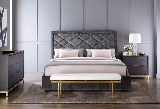 Кровать Stein с каркасом и ножками из дуба 160х200