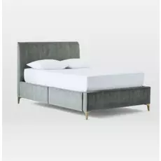 Кровать Storage серого цвета 160х200