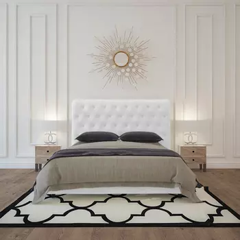 Кровать "Sweet Dreams" велюр молочный 160х200