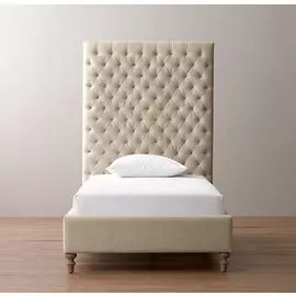 Кровать Taryn кремового цвета 200×200