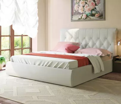 Кровать тиффани белого цвета 160х200