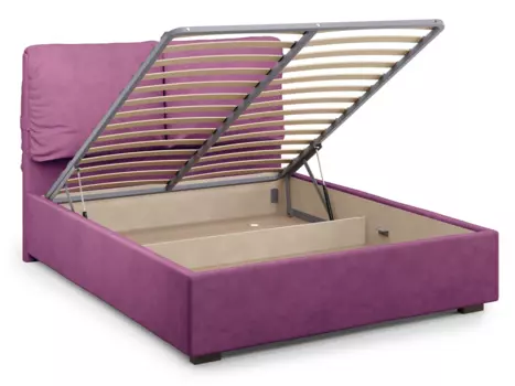 Кровать Trazimeno 180х200 пурпурного цвета с подъемным механизмом