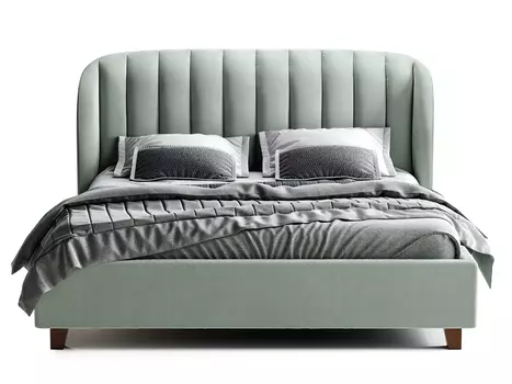 Кровать Tulip серо-бирюзового цвета 200х200