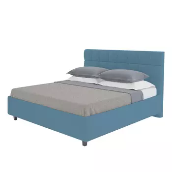 Кровать Wales велюр морская волна 180х200