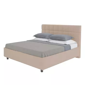 Кровать Wales велюр серо-коричневый 200х200